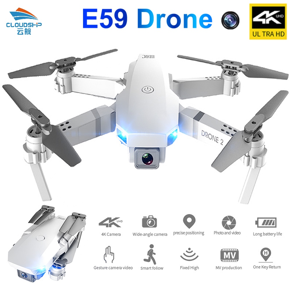 Mini Drone With 4K HD Camera Wifi FPV Remote Control Rc Quadcopter Aerial Photography Foldable Drone Profesional Drone E59