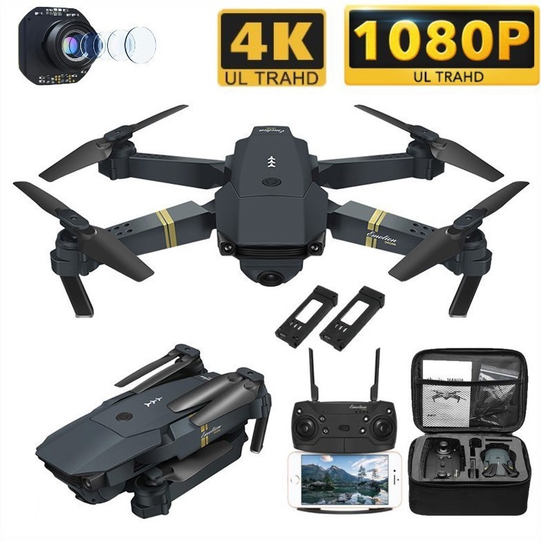 E58 RC Drone 4K HD Camera WIFI FPV Drones Mini Foldable Quadcopter Drones Hobby Toys Gift One Key Return Altitude hold Wide Angle Camera